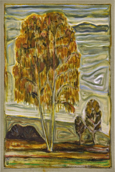 View full screen - View 1 of Lot 352. Billy Childish 比利 · 查爾迪斯 | Portrait of a Birch Tree 樺樹肖像.
