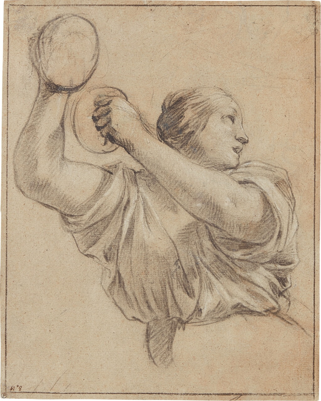 View full screen - View 1 of Lot 808. Study for a muse Euterpe.