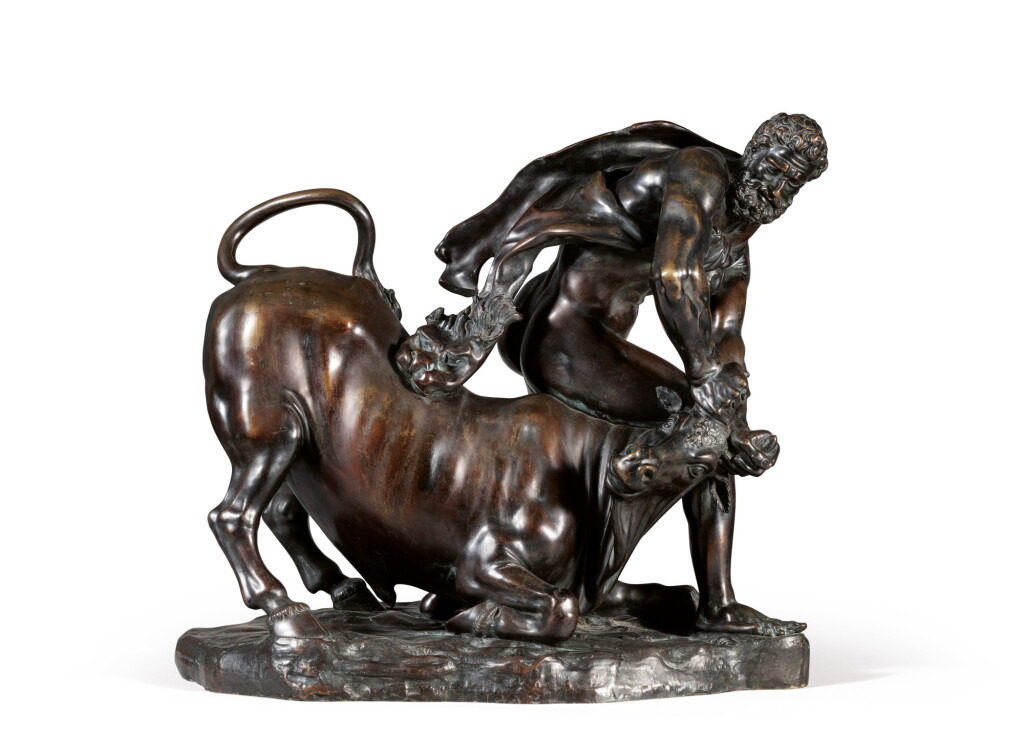 View full screen - View 1 of Lot 75. ITALIAN, FLORENTINE, 19TH CENTURY, AFTER FERDINANDO TACCA (1619-1686) | HERCULES OVERCOMING THE RIVER GOD ACHELOÜS.