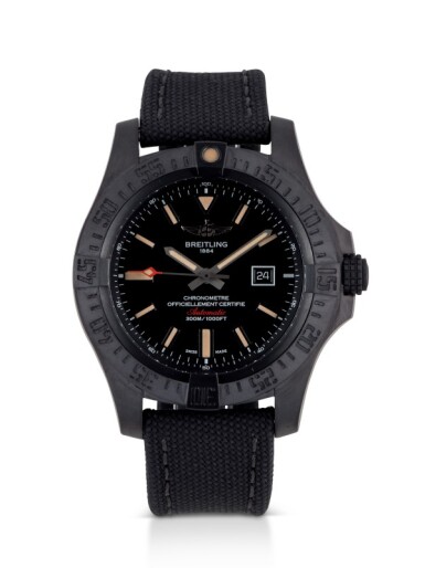 View full screen - View 1 of Lot 120. BREITLING | AVENGER BLACKBIRD, REF V17310 TITANIUM WRISTWATCH WITH DATE CIRCA 2014.