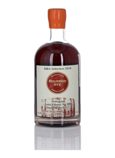 View full screen - View 1 of Lot 171. EBRA Selection #12.1 Bas Armagnac 110.8 Proof 1996 (1 BT 75cl).