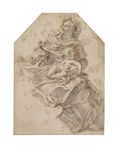 View full screen - View 1 of Lot 235. Study for The Birth of St. John the Baptist.