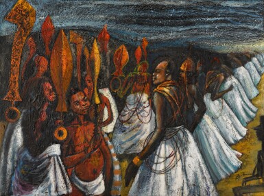 View full screen - View 1 of Lot 15. BEN ENWONWU | THE COURT OF THE OBA OF BENIN.