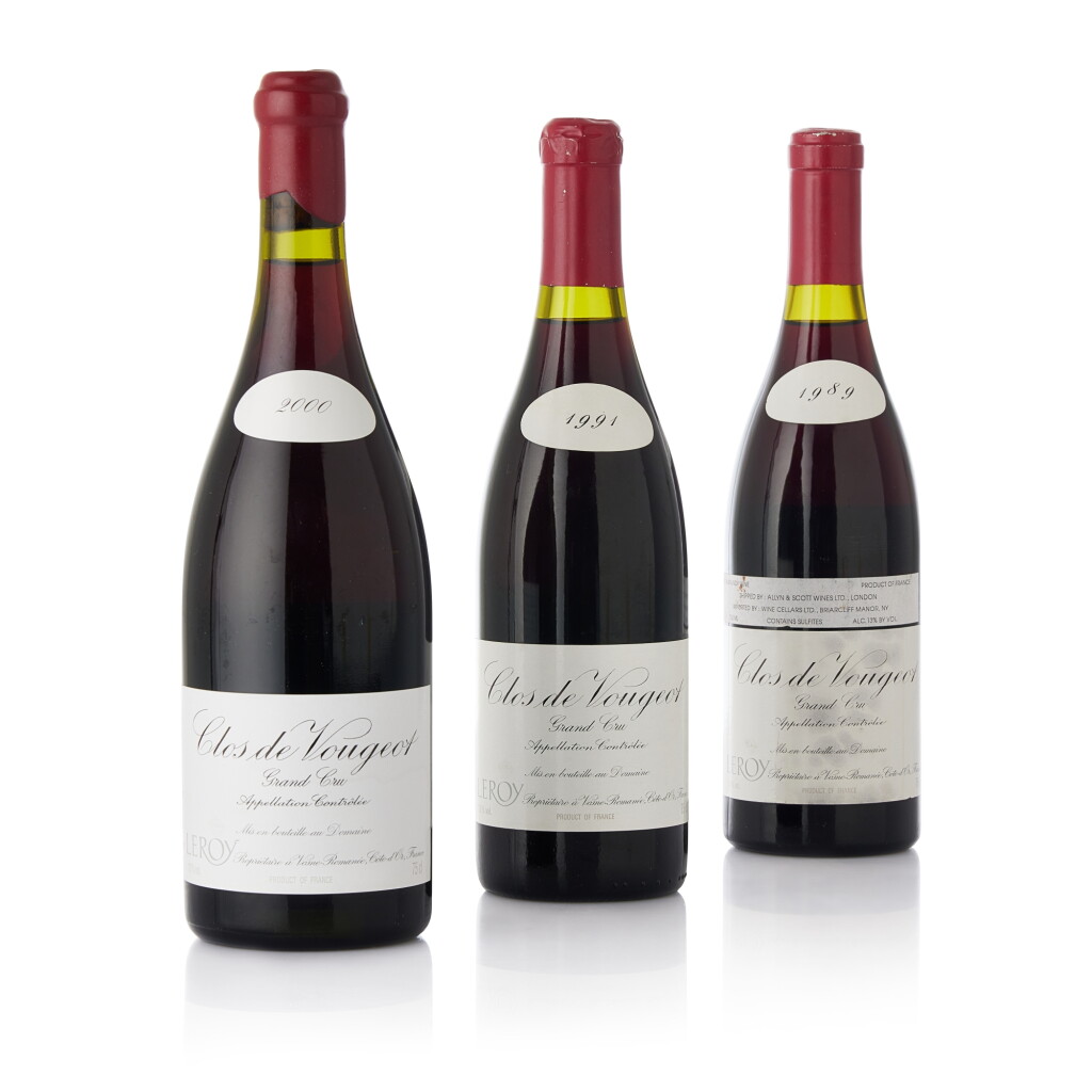View full screen - View 1 of Lot 1396. Clos de Vougeot 1991 Domaine Leroy (2 BT).