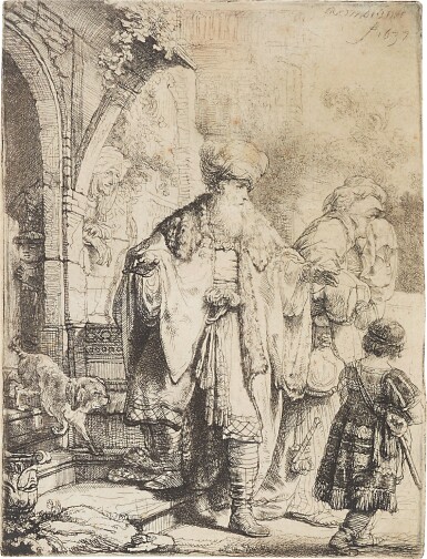 View full screen - View 1 of Lot 642. Abraham Casting out Hagar and Ishmael.