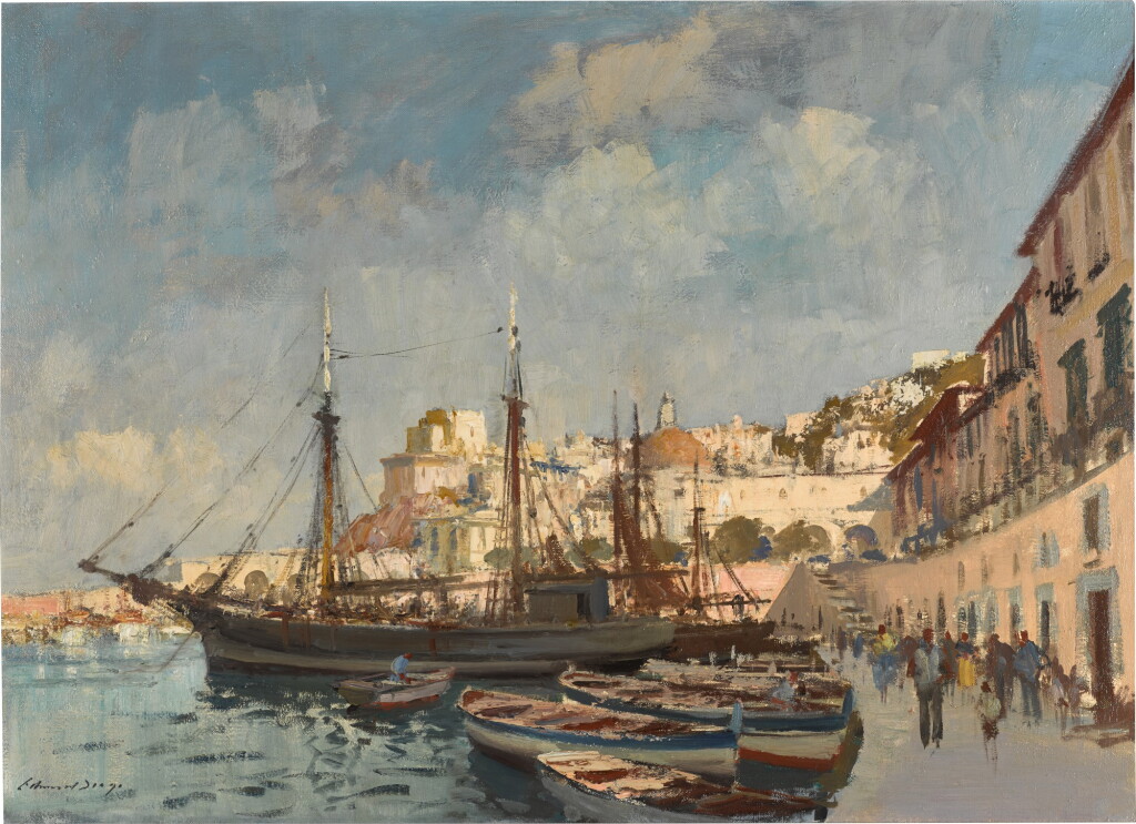 View full screen - View 1 of Lot 110. The Port of Ponza.