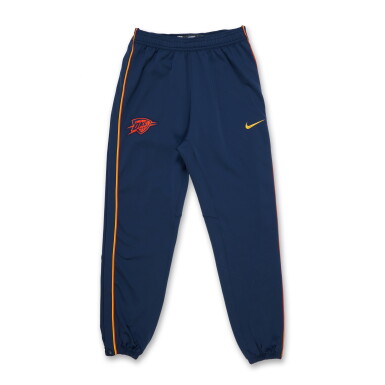 View full screen - View 1 of Lot 74. Chet Holmgren Oklahoma City Thunder 2023-2024 City Edition Warmup Pants.