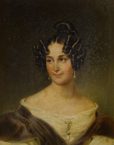 View full screen - View 1 of Lot 424. Portrait of a Young Lady.