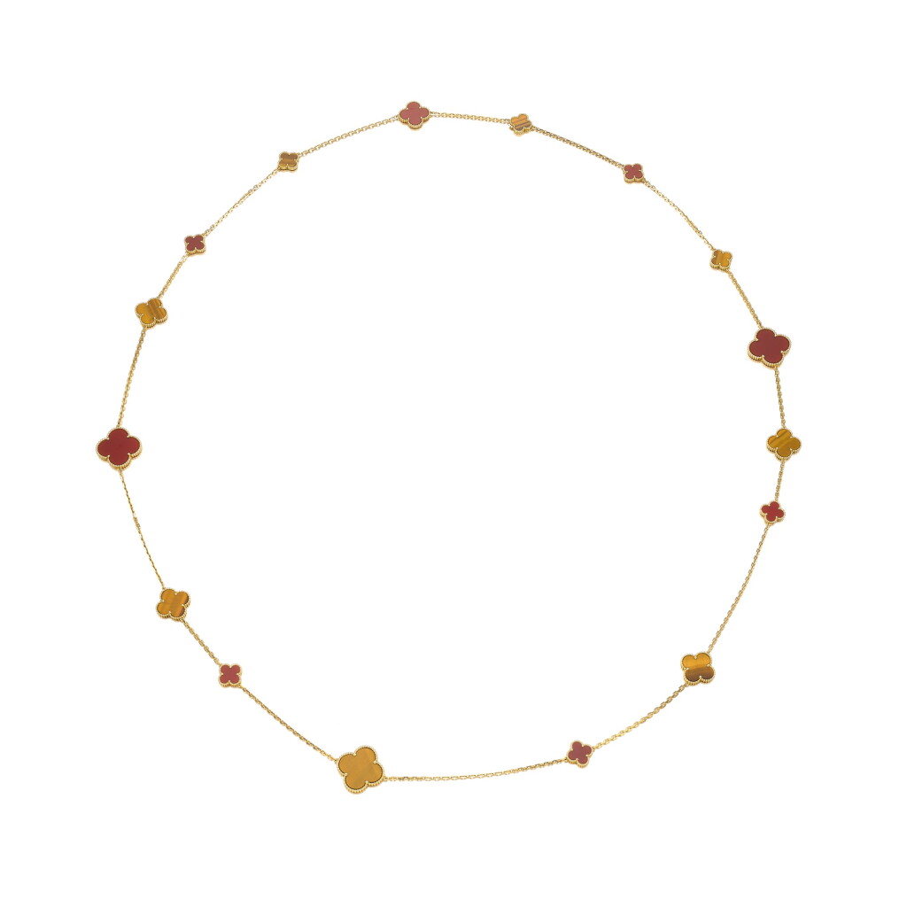View full screen - View 1 of Lot 58. Carnelian and tiger's eye necklace, 'Magic Alhambra' .