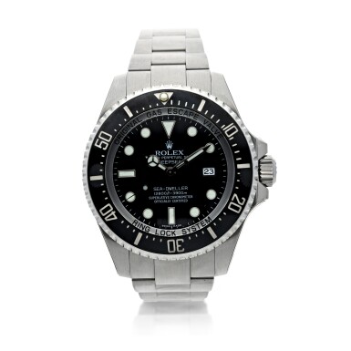 View full screen - View 1 of Lot 107. ROLEX | REFERENCE 116660 SEA-DWELLER A STAINLESS STEEL AUTOMATIC WRISTWATCH WITH DATE AND BRACELET, CIRCA 2008.