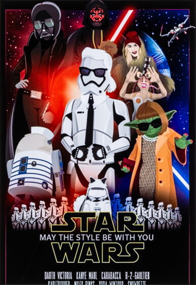 View full screen - View 1 of Lot 115. A Stylight poster, ‘May the Style be with you’.