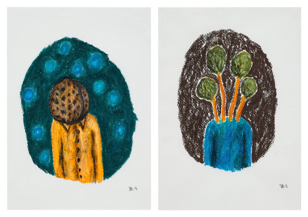 View full screen - View 1 of Lot 3073. i. Y4 / ii. Untitled (Two Works) | i. Y4/ii. 無題(兩幅作品).