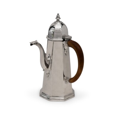 View full screen - View 1 of Lot 83. A George I Silver Octagonal Coffee Pot, London, 1719.