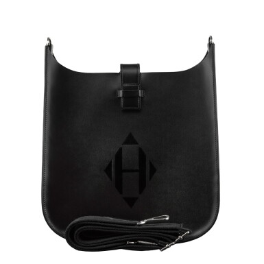 View full screen - View 1 of Lot 41. Hermès Black Evelyne III Sellier PM.
