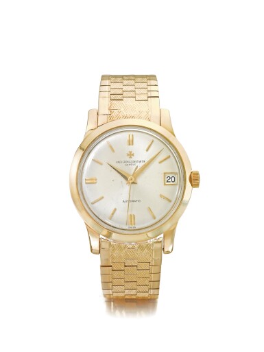 View full screen - View 1 of Lot 158. VACHERON CONSTANTIN | REF 63780, A YELLOW GOLD AUTOMATIC CENTER SECONDS WRISTWATCH WITH BRACELET CIRCA 1960.