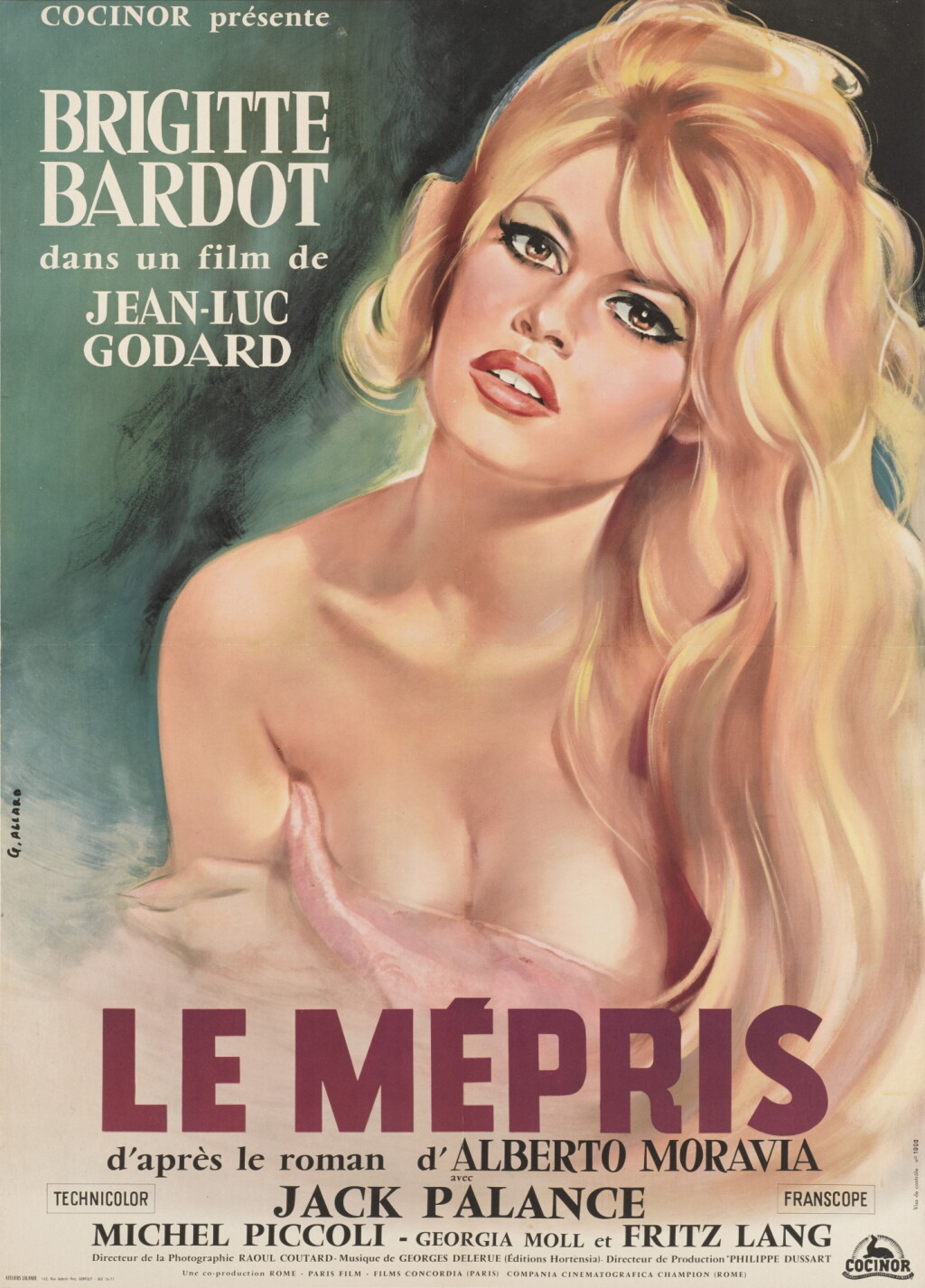 Voir en plein écran - Voir 1 du lot 106. Le Mepris | Contempt (1963).