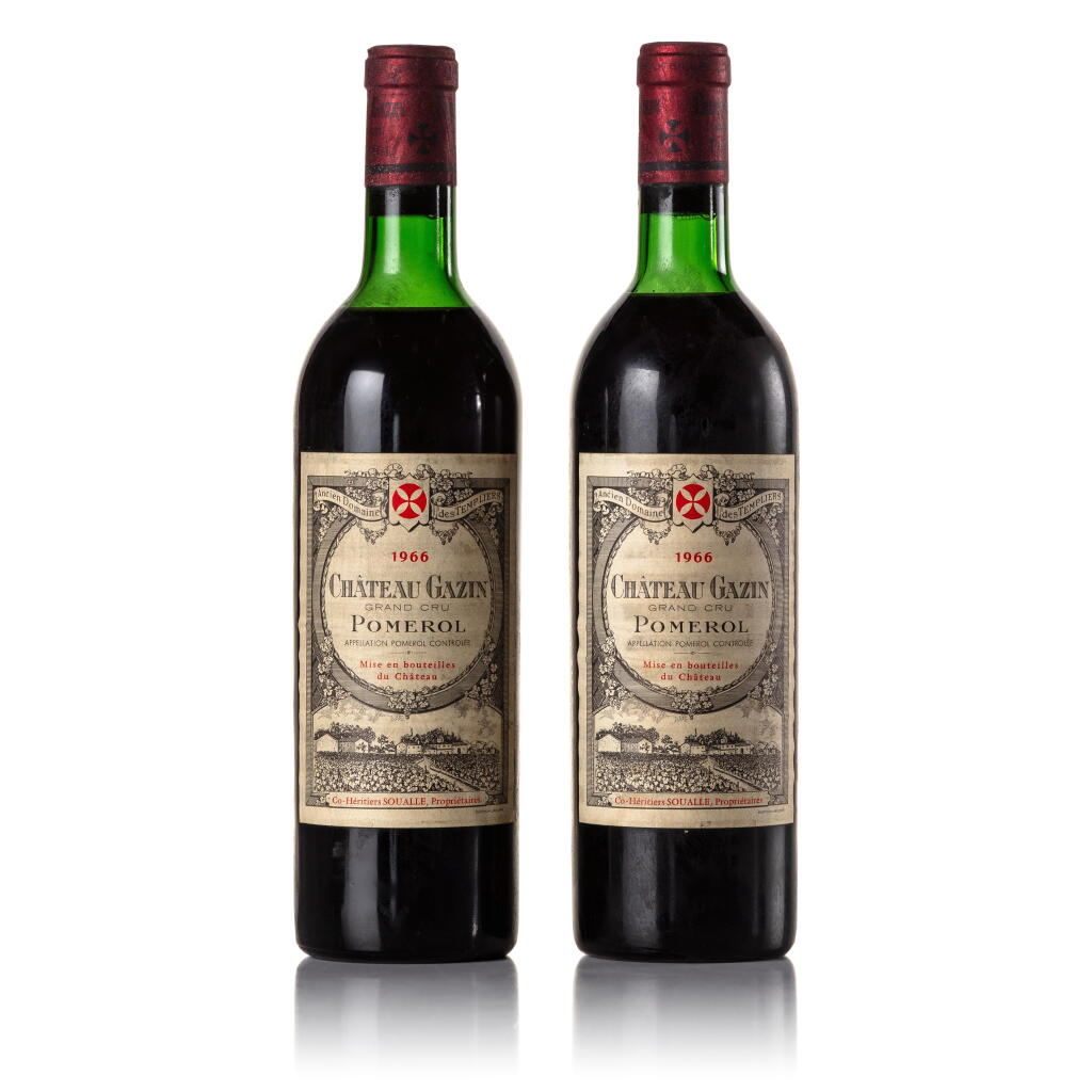 View full screen - View 1 of Lot 436. Château Gazin 1966 (2 BT).