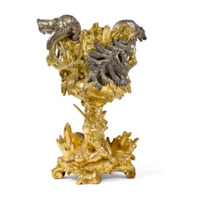 View full screen - View 1 of Lot 1217. A Gilt and Silvered Bronze Wine Cooler, probably Russian, Mid-19th Century.