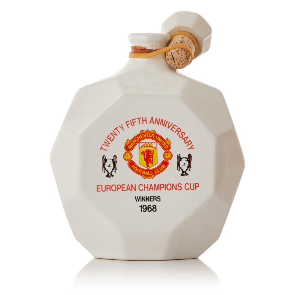 View full screen - View 1 of Lot 9709. Manchester United 1968 EURO Cup 25th Anniversary Decanter 25 Year Old 40.0 abv NV (1 BT70).