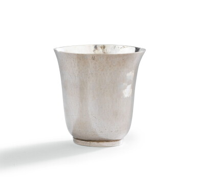View full screen - View 1 of Lot 204. A SILVER BEAKER, PROBABLY BY CHARLES PETIT, PARIS, 1696-1697 | TIMBALE EN ARGENT, PROBABLEMENT PAR CHARLES PETIT, PARIS, 1696-1697.