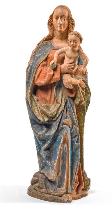 View full screen - View 1 of Lot 39. GERMAN, LOWER RHINE, LATE 15TH CENTURY | VIRGIN AND CHILD.