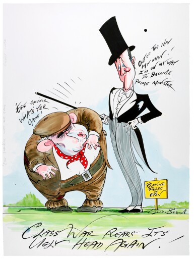 Scarfe The 2010s Class War Rears Its Ugly Head Again David Cameron And Gordon Brown Scarfe At Sotheby S Sixty Years Of Being Rude Books Manuscripts Sotheby S