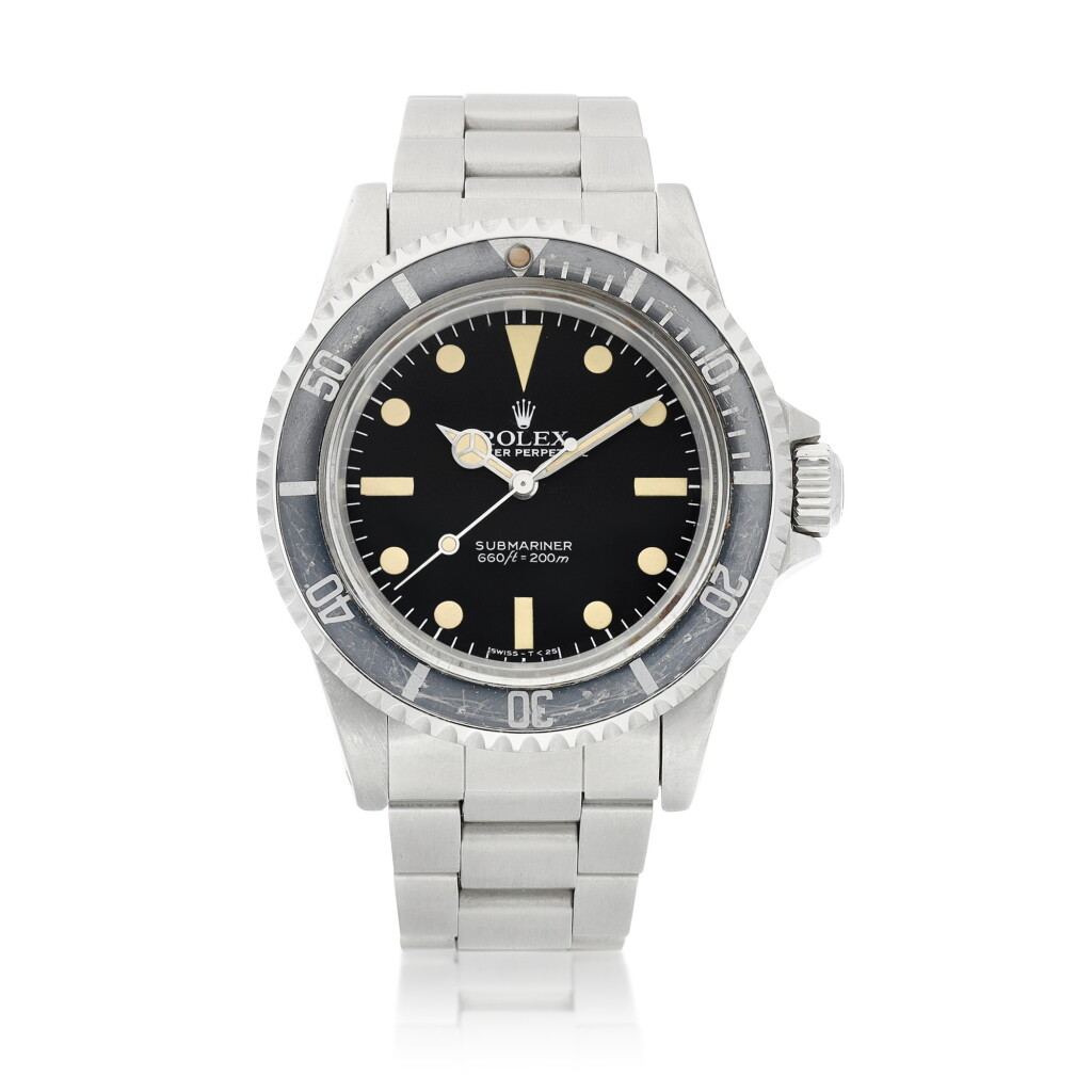 View full screen - View 1 of Lot 8027. Submariner, Reference 5513, A stainless steel wristwatch with bracelet, Circa 1984 | 勞力士 Submariner 型號5513 精鋼鏈帶腕錶,約1984年製.