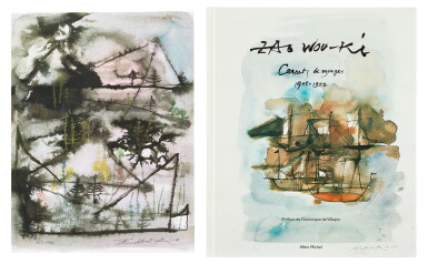 View full screen - View 1 of Lot 6260. Zao Wou-Ki 趙無極 | i. Montagnes embrumées 迷濛山岳 ii. Zao Wou-Ki - Carnets de voyages 1948 - 1952 趙無極 - 旅行日記 1948 - 1952.