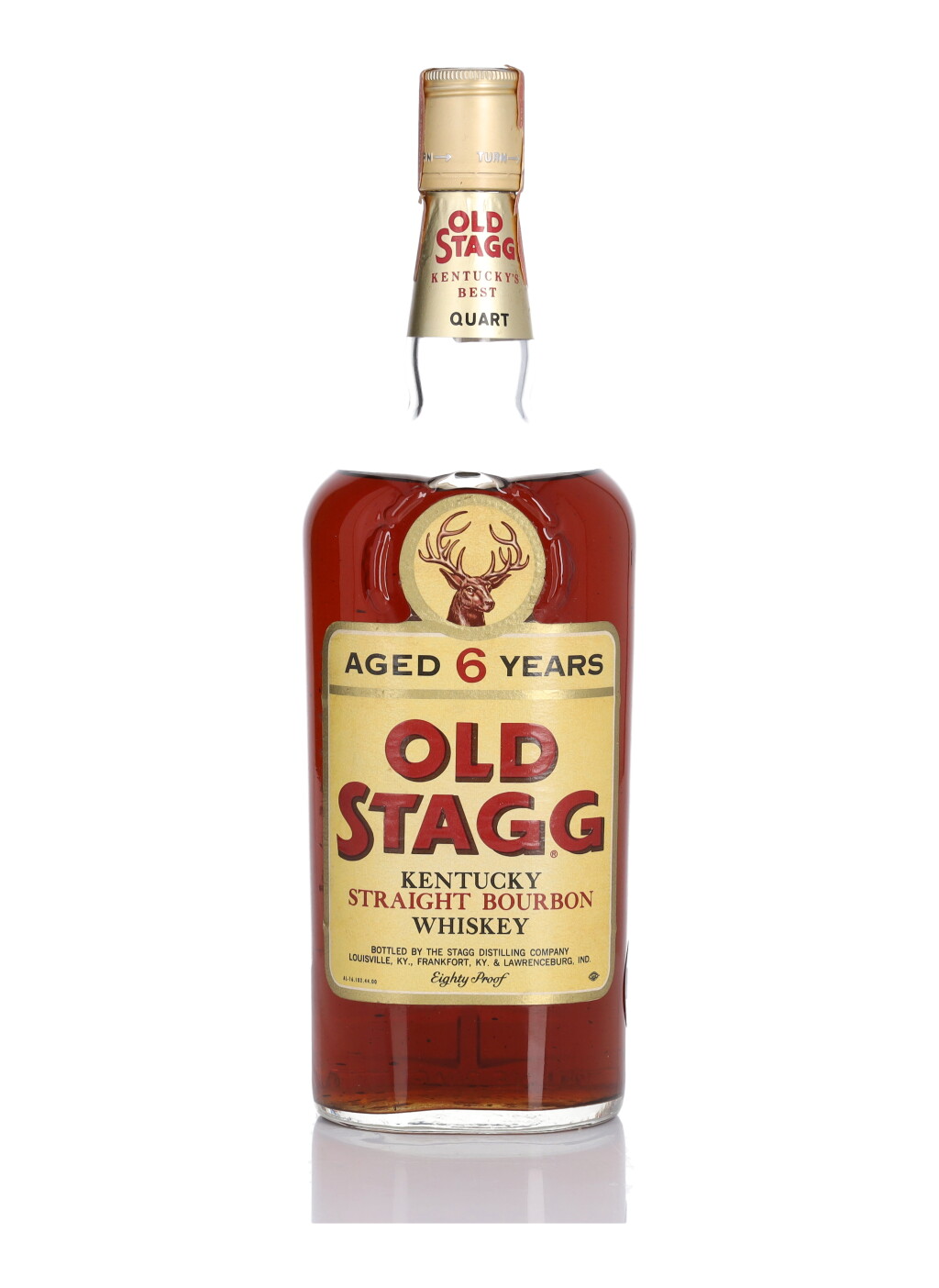 View full screen - View 1 of Lot 368. Old Stagg 6 Year Old 80 Proof NV (1 Bottle Quart).