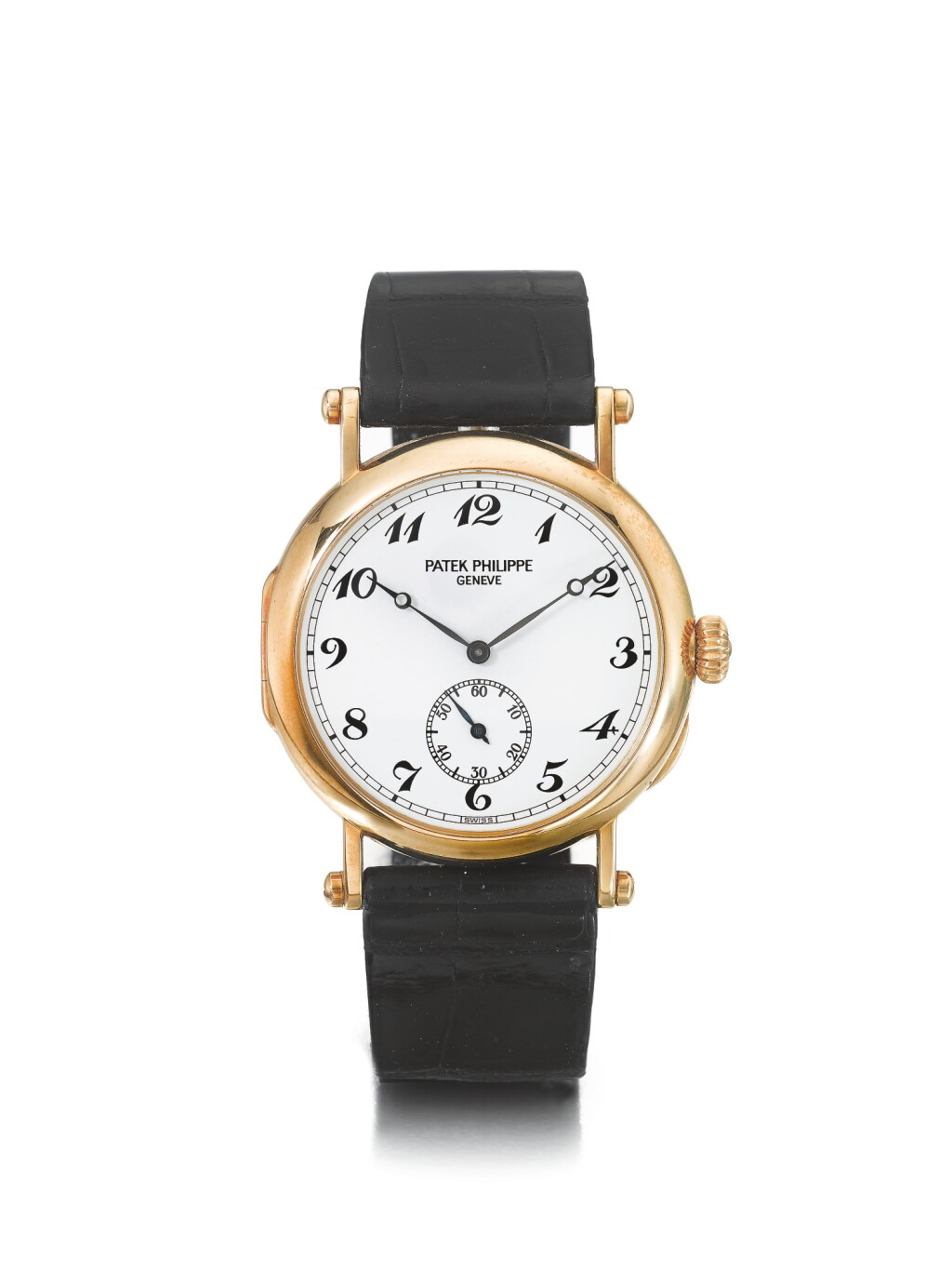 View full screen - View 1 of Lot 23. PATEK PHILIPPE | REF 3960 150th ANNIVERSARY OFFICIER, A LIMITED EDITION YELLOW GOLD WRISTWATCH MADE IN 1989.