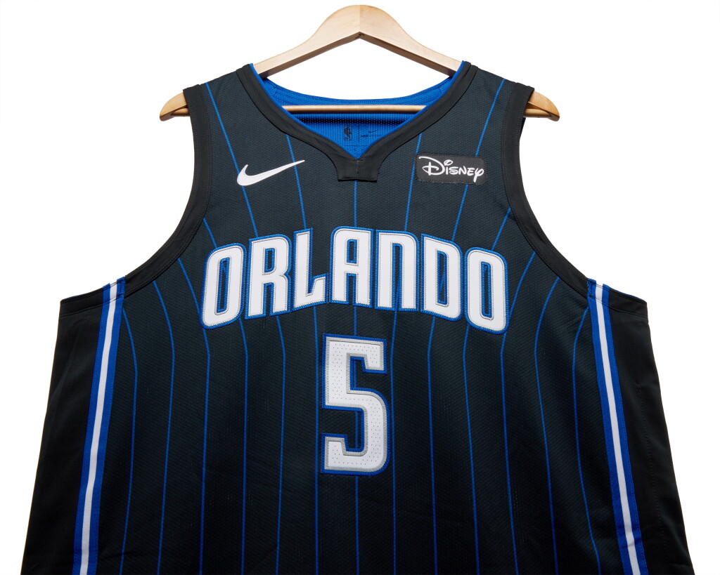 View full screen - View 1 of Lot 74. Paolo Banchero Orlando Magic 2023-2024 Game Worn Icon Edition Jersey .