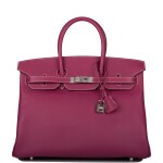 Candy Tosca Bicolor Birkin 35cm in Epsom Leather with Palladium Hardware, 2011