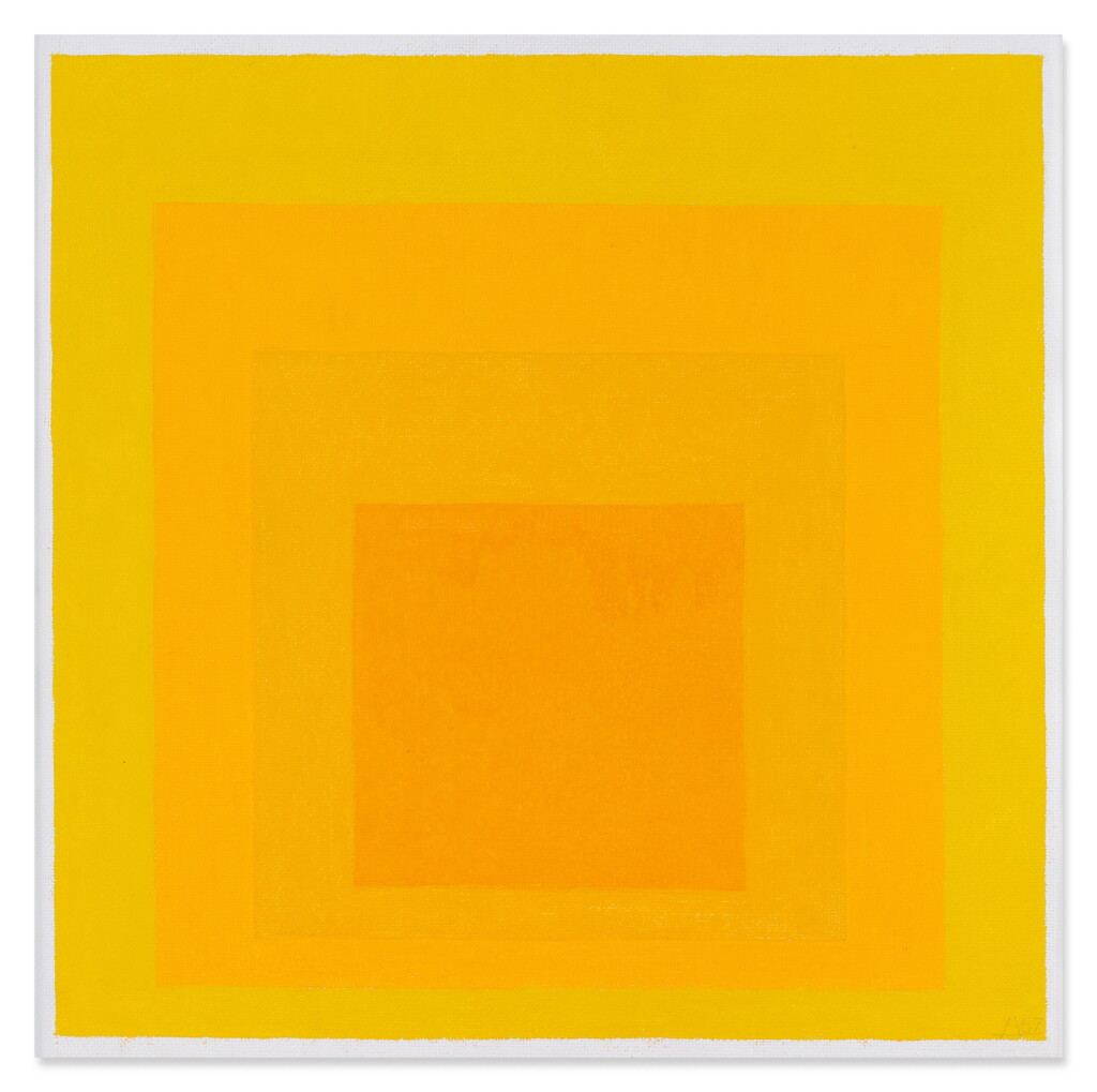 View full screen - View 1 of Lot 107. Study for Homage to the Square: Full Warmth.
