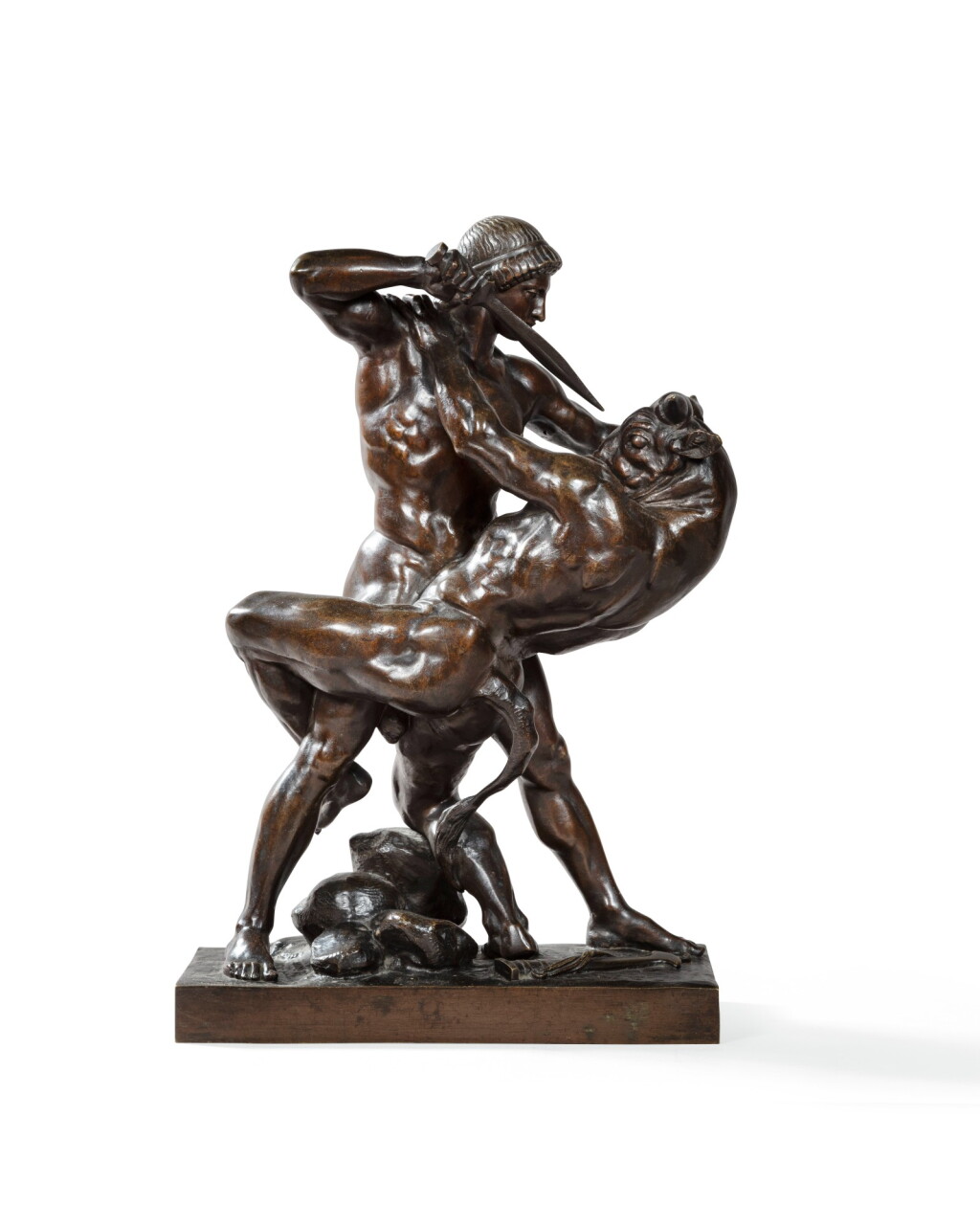 View full screen - View 1 of Lot 103. Theseus and the Minotaur, circa 1845-1850 | Thésée combattant le Minotaure, vers 1845-1850.