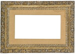A Louis XIII (or later style of?) carved giltwood frame