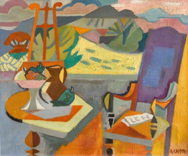 View full screen - View 1 of Lot 81. Nature morte au fauteuil.