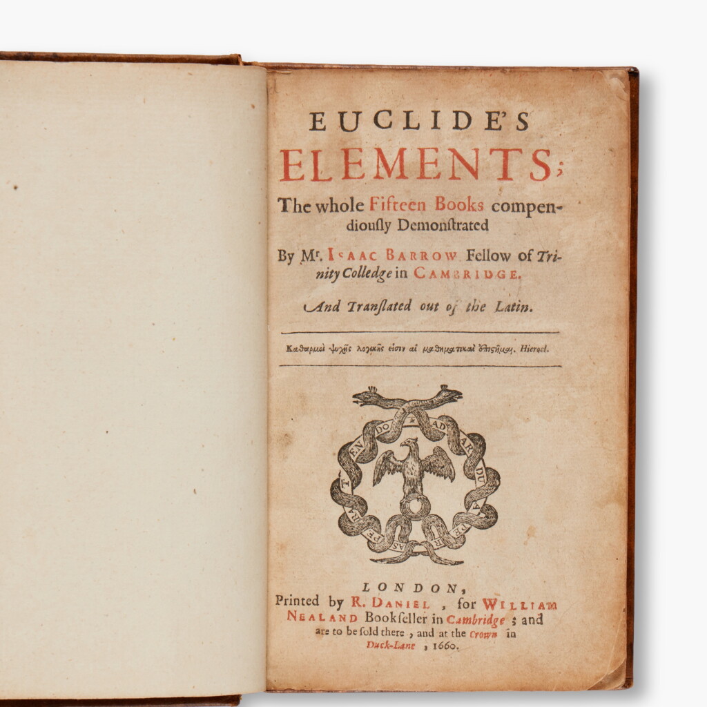 View full screen - View 1 of Lot 68. Euclid | Euclide's Elements ... Translated out of the Latin, London, 1660.