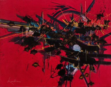 View full screen - View 1 of Lot 1038. Georges Mathieu 喬治・馬修 | Solitude ardente 熾熱的放逐.