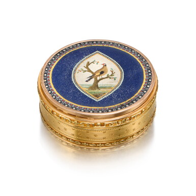 View full screen - View 1 of Lot 1110. A gold and micromosaic snuff box, Claude-François Thierry, Paris, 1787/1788.
