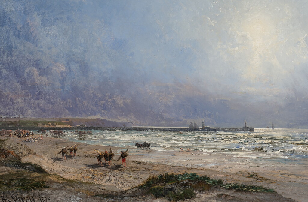 View full screen - View 1 of Lot 41. Fisherman on the Normandy Coast.