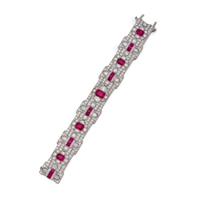 View full screen - View 1 of Lot 101. Lebolt & Co. | Ruby and Diamond Bracelet 紅寶石配鑽石手鏈.