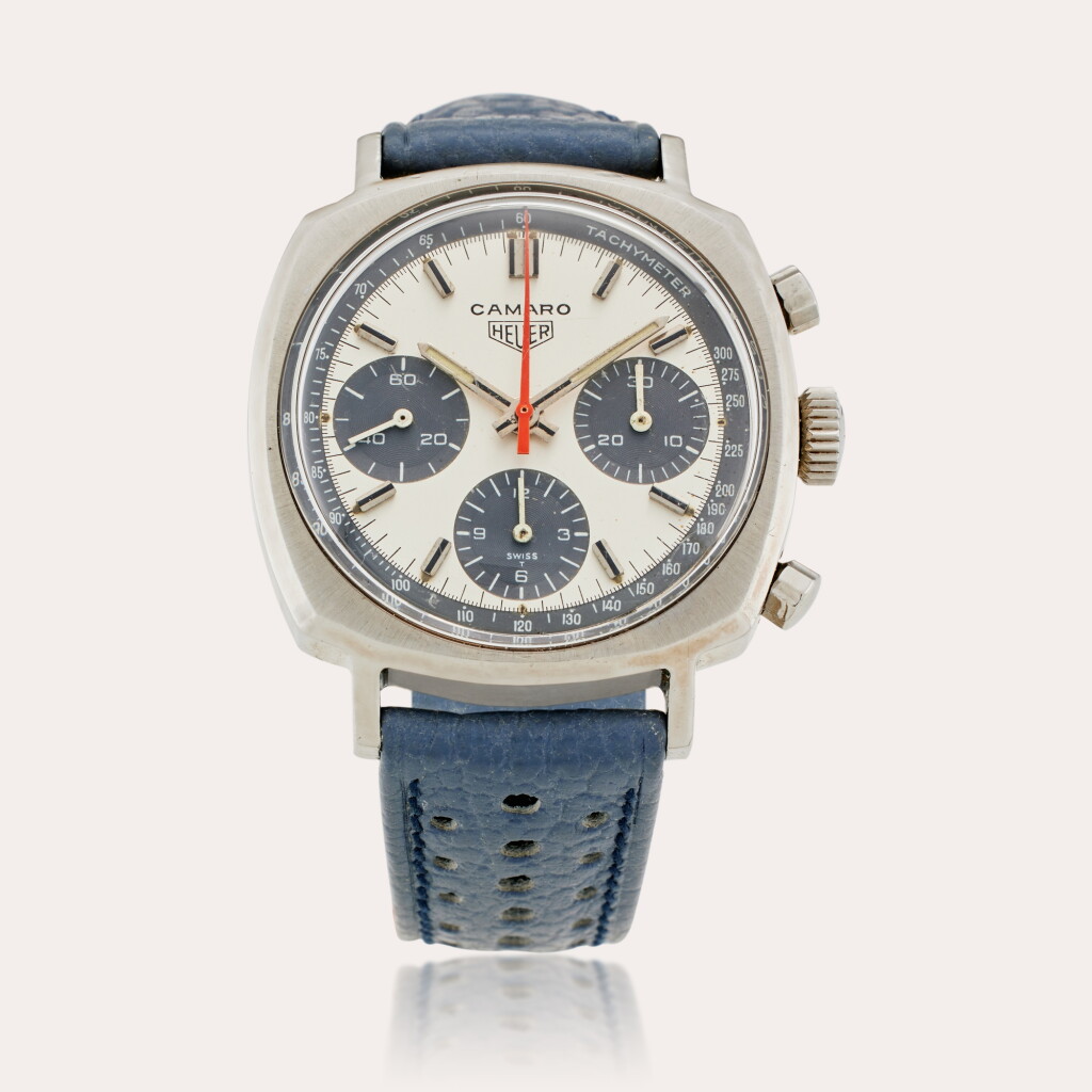View full screen - View 1 of Lot 105. Reference 7220 Camaro | A stainless steel chronograph wristwatch, Circa 1970.