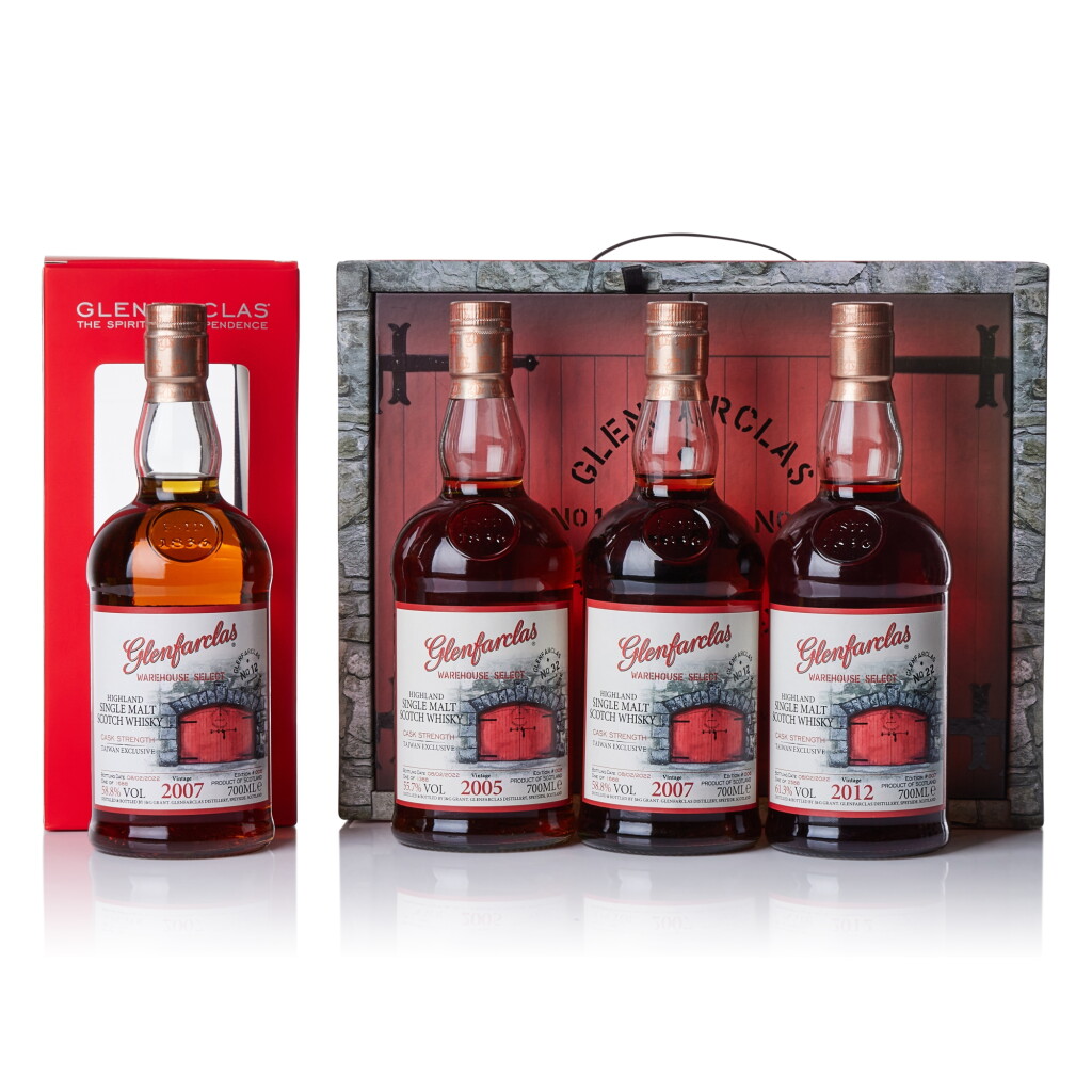 View full screen - View 1 of Lot 3337. Glenfarclas Warehouse Select Mixed Lot (4 BT70).