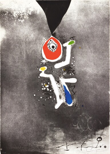 View full screen - View 1 of Lot 103. JOAN MIRÓ | GRAVATS 5 POÈMES. SALVAT-PAPASSEIT (CRAMER BOOKS 179; DUPIN 712-716).