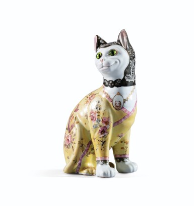 View full screen - View 1 of Lot 13. EMILE GALLÉ | CAT, CIRCA 1880 .