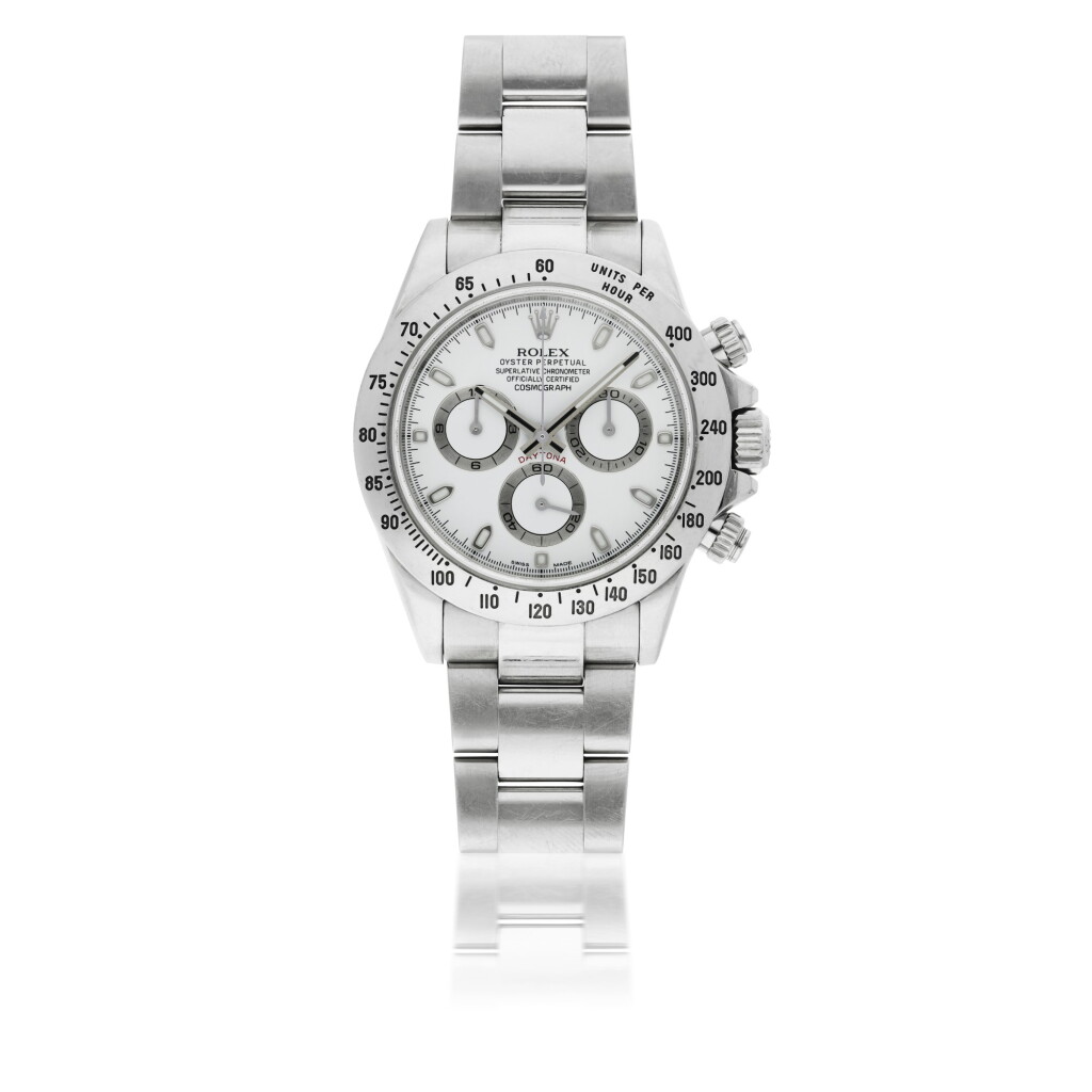 View full screen - View 1 of Lot 143. ROLEX | REF 116520 DAYTONA, A STAINLESS STEEL AUTOMATIC CHRONOGRAPH WRISTWATCH WITH REGISTERS AND BRACELET CIRCA 2013.