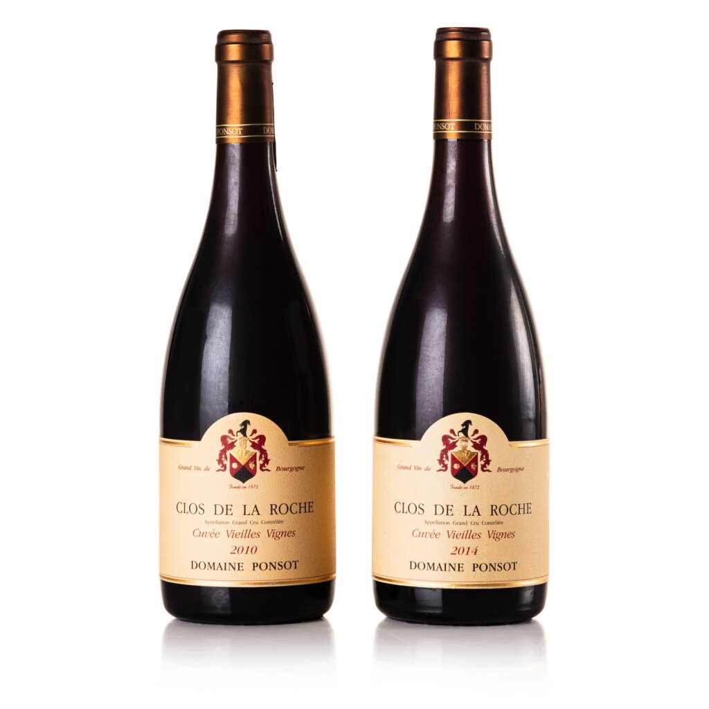 View full screen - View 1 of Lot 308. Clos de la Roche Grand Cru Cuvée Vieilles Vignes 2010/2014 Domaine Ponsot (2 BT).