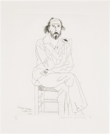 View full screen - View 1 of Lot 157. Portrait of Richard Hamilton (S.A.C. 126; MCA Tokyo 118).