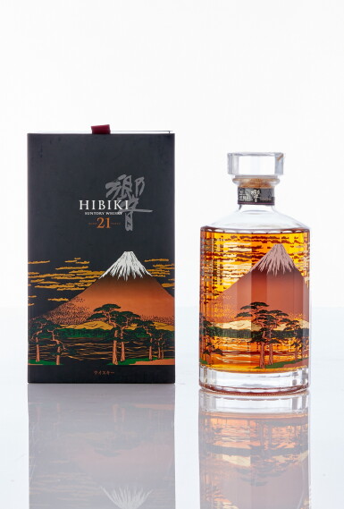 View full screen - View 1 of Lot 6211. 響 Hibiki 21 Year Old Mount Fuji Limited Edition 43.0 abv NV (1 BT70).