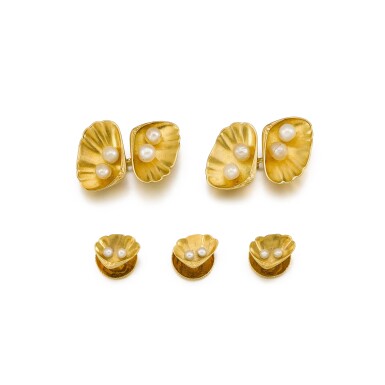 View full screen - View 1 of Lot 214. Cultured Pearl Dress Set .